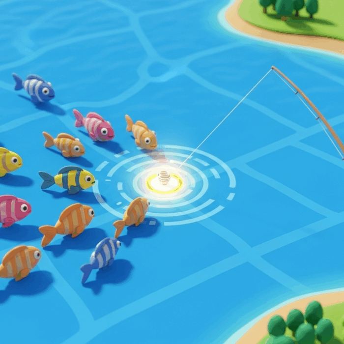 Fishing in a dating hot spot