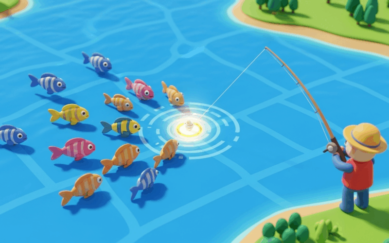 Fishing in a dating hot spot
